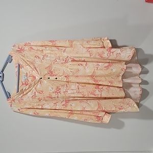 NWT Wonderly Gold multi-color high low knit